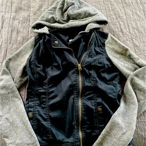 Abercrombie & Fitch side zip hooded jacket